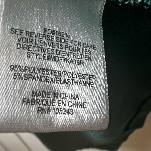 Bobeau Women's Size Small Green Short Sleeve Crepe V-Neck Wrap Mini Sun Dress - Picture 5 of 5